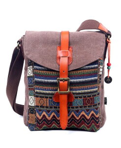 TSD�u�����h ���f�B�[�X �o�b�O �V�����_�[�o�b�O TSD BRAND Four Season Canvas Crossbody Bag Coffee �R�[�q�[