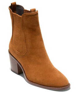 R[n[ fB[X V[Y u[cECu[c `FV[ u[c Cole Haan Women's Janelle Chelsea Pull On Booties Chocolate Tobacco Suede `R[g