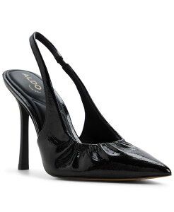 �A���h ���f�B�[�X �V���[�Y �p���v�X ALDO Women's Mystie Pointed Toe Slingback Pumps Black Patent �u���b�N