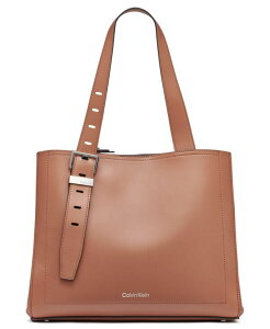 �J���o���N���C�� ���f�B�[�X �o�b�O �g�[�g�o�b�O Calvin Klein Lowen Triple Compartment Adjustable Tote Caramel