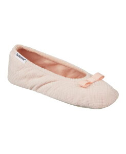 �A�C�\�g�i�[ ���f�B�[�X �V���[�Y �T���_�� �p�C�� Isotoner Signature Women's Gemma Microterry Ballerina Slippers Evening Sand �T���h