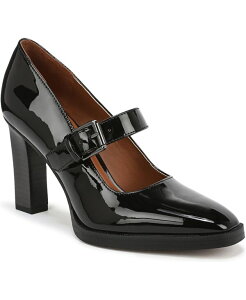 �t�����R�T���g ���f�B�[�X �V���[�Y �p���v�X Franco Sarto Women's Shalina Square Toe Mary Jane Shoes Black Patent Faux Leather �u���b�N