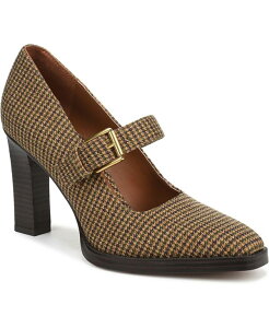�t�����R�T���g ���f�B�[�X �V���[�Y �p���v�X Franco Sarto Women's Shalina Square Toe Mary Jane Shoes Mustard Yellow Woven Fabric �C�G���[