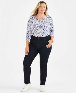 �X�^�C���A���h�R�[ ���f�B�[�X �{�g���X �f�j���p���c �W�[���Y Style & Co Women's High Rise Straight-Leg Jeans Regular Short and Long Lengths 2PS-28W Indigo Rinse �C���f�B�S