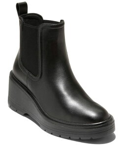 R[n[ fB[X V[Y u[cECu[c Cole Haan Women's Zerogrand Cityquest Waterproof Wedge Booties Black ubN