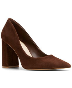 �A���h ���f�B�[�X �V���[�Y �p���v�X ALDO Women's Javabriryn Pointed Toe Pumps Dark Brown Suede �u���E��