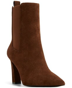 �A���h ���f�B�[�X �V���[�Y �u�[�c�E���C���u�[�c ALDO Liora Pointed Toe Dress Booties Dark Brown Suede �u���E��