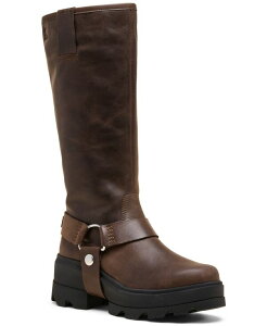 �\���� ���f�B�[�X �V���[�Y �u�[�c�E���C���u�[�c �g�[�� �u�[�c Sorel Women's Joan Frwd Tall Boots Tobacco Black �u���b�N