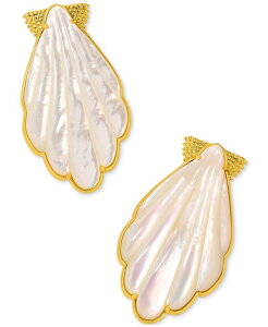 yz PhXRbg fB[X sAXECO ANZT[ Gold-Tone Alexa Mother-of-Pearl Shell Earrings Ivory Mother Of Pearl
