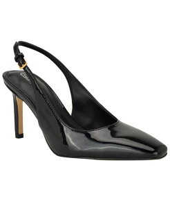 �J���o���N���C�� ���f�B�[�X �V���[�Y �p���v�X Calvin Klein Women's Harbella Slingback Stiletto Pumps Black Patent �u���b�N