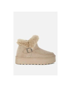 �����h�����O ���f�B�[�X �V���[�Y �u�[�c�E���C���u�[�c London Rag Linka Pin Buckle Detail Snow Boots Women Light beige �x�[�W��