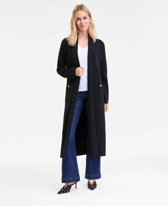 【送料無料】 アイ.エヌ.シー インターナショナル コンセプト レディース ニット・セーター アウター Women's Duster Cardigan XS-3X Deep Black