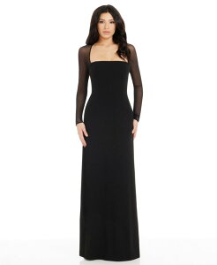 �h���X�U�|�v���[�V���� ���f�B�[�X �g�b�v�X �����s�[�X Dress the Population Women's Maxwell Square Neck Dress Black �u���b�N