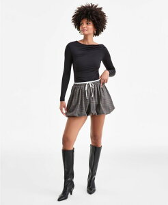 �o�[�X���[ ���f�B�[�X �{�g���X �X�J�[�g �~�j Bar III Women's Double-Waistband Plaid Bubble Mini Skirt Plaid A �`�F�b�N