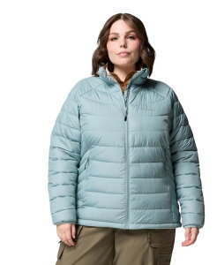 RrA fB[X AE^[ WPbgEu] vXTCY WPbg Columbia Plus Size Powder Lite II Full Zip Insulated Jacket Crushed Blue u[