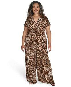 BXJ[g fB[X gbvX s[X Aj} vXTCY vg WvX[c Vince Camuto Plus Size Animal Print Jumpsuit Animal Aj}