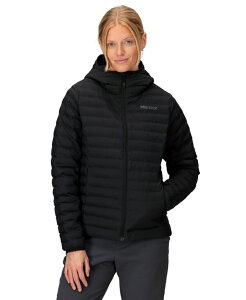 }[bg fB[X gbvX Vc p[J[ Marmot Women's Long Sleeve Elastic Bound Cuffs Hoodie Black ubN