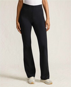 YGh fB[X {gX JWApc Lands' End Women's Tall Starfish High Rise Pull On Flare Pocket Pants Black