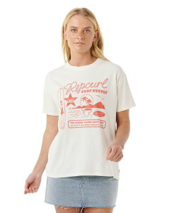 ���b�v�J�[�� ���f�B�[�X �g�b�v�X �V���c �v�����g T�V���c Rip Curl Women's Surf Supply Printed T-Shirt Bone