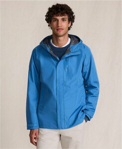 YGh Y AE^[ WPbgEu] WPbg Lands' End Men's Squall Waterproof Packable Rain Jacket Muted cobalt blue u[