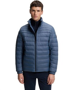 q[S{X Y AE^[ WPbgEu] WPbg Hugo Boss Men's Packable Slim-Fit Jacket Open Blue u[