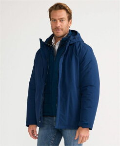 YGh Y AE^[ WPbgEu] WPbg Lands' End Men's Squall 3 in 1 Jacket Deep sea navy lCr[