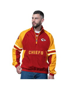 �X�^�[�^�[ �����Y �A�E�^�[ �p�[�J�[�E�X�E�F�b�g �X�E�F�b�g �V���c Starter Men's Red Kansas City Chiefs Prospect Half-Zip Pullover Sweatshirt Red ���b�h