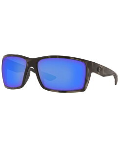 【送料無料】 コスタデルマール メンズ サングラス・アイウェア アクセサリー Polarized Sunglasses Reefton 64 140OC OCEARCH MATT TIGER SHARK/BLUE MIR 580G