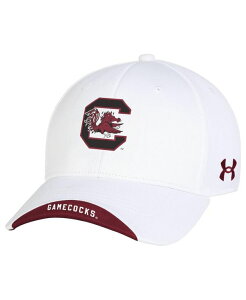 A_[A[}[ Y ANZT[ Xq Under Armour Men's White South Carolina Gamecocks Sideline Blitzing Accent Adjustable Hat White zCg