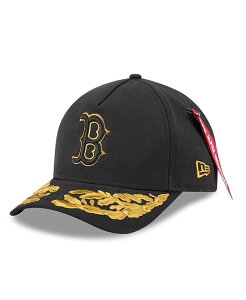 �j���[�G�� �����Y �A�N�Z�T���[ �X�q New Era Men's Black Boston Red Sox A-Frame 9FORTY Adjustable Hat Black �u���b�N