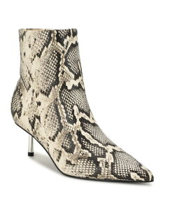 iCEFXg fB[X V[Y u[cECu[c q[ Nine West Women's Hamesa Pointy Toe Kitten Heel Booties Light Natural Snake