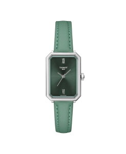 eB\bg fB[X ANZT[ rv U[ Tissot Women's Quartz Green Leather Strap Watch 21.80mm Green O[
