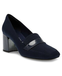 ANC fB[X V[Y T_ Anne Klein Women's Telepathy Slip-On Shooties Navy Fabric lCr[
