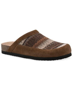 �z���C�g�}�E���e�� ���f�B�[�X �V���[�Y �T���_�� White Mountain Women's Benday Footbeds Clogs Chestnut Multi �}���`�J���[
