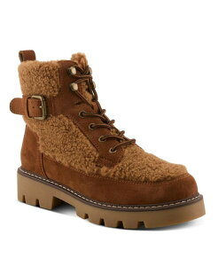 �X�v�����O�X�e�b�v ���f�B�[�X �V���[�Y �u�[�c�E���C���u�[�c �X�G�[�h �u�[�c Spring Step AZURA Namiko Suede and Sherpa Bootie with Faux Fur Lining and Lug Sole Camel multi suede �L������