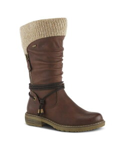 �X�v�����O�X�e�b�v ���f�B�[�X �V���[�Y �u�[�c�E���C���u�[�c �L���b�v �u�[�c Spring Step Acaphine Water-Resistant Booties with Faux Shearling Lining Brown �u���E��