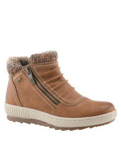 �X�v�����O�X�e�b�v ���f�B�[�X �V���[�Y �u�[�c�E���C���u�[�c Spring Step CLEORA Water Resistant Dual-Zip Bootie with Faux Shearling Lining Medium brown �u���E��