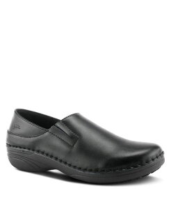 XvOXebv fB[X V[Y T_ U[ [t@[ Spring Step Azura Professional Manila Leather Slip-On Work Loafer with Removable Insole and Skid-Resistant Sole Black ubN
