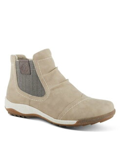 �X�v�����O�X�e�b�v ���f�B�[�X �V���[�Y �u�[�c�E���C���u�[�c Spring Step Atella Low Profile Bootie with Elastic Gore Inside Zipper and Cushioned Insole Stone �X�g�[��