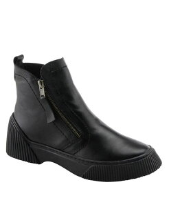�X�v�����O�X�e�b�v ���f�B�[�X �V���[�Y �u�[�c�E���C���u�[�c ���U�[ Spring Step Kelko Leather Bootie with Decorative Zipper Removable Insole and Sporty Sole Black �u���b�N