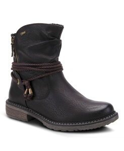 �X�v�����O�X�e�b�v ���f�B�[�X �V���[�Y �u�[�c�E���C���u�[�c Spring Step Kathie Water-Resistant Mid Boots with Faux Fur Lining and Gusset Zipper Black �u���b�N