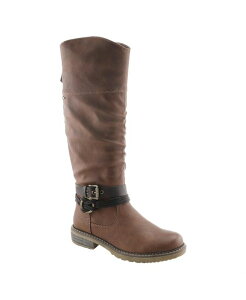 �X�v�����O�X�e�b�v ���f�B�[�X �V���[�Y �u�[�c�E���C���u�[�c �g�[�� �u�[�c Spring Step Mangie Tall Boot with Extended Calf Zipper and Shock-Absorbing Sole Brown �u���E��