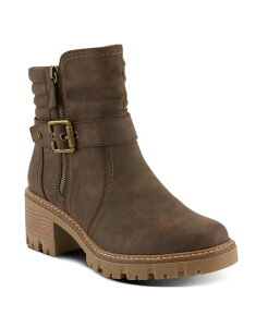 �X�v�����O�X�e�b�v ���f�B�[�X �V���[�Y �u�[�c�E���C���u�[�c Spring Step Smokies Lug Sole Booties with Buckle Accent and Water-Resistant Finish Dark brown �u���E��