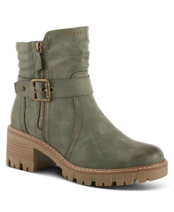 �X�v�����O�X�e�b�v ���f�B�[�X �V���[�Y �u�[�c�E���C���u�[�c Spring Step Smokies Lug Sole Booties with Buckle Accent and Water-Resistant Finish Light green �O���[��