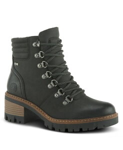 �X�v�����O�X�e�b�v ���f�B�[�X �V���[�Y �u�[�c�E���C���u�[�c ���[�X Spring Step ROCKIES Hiking-Inspired Lace-Up Booties with Cushioned Insole Black �u���b�N