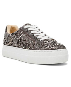 xbcBW\ fB[X V[Y Xj[J[ vbgtH[ Betsey Johnson Women's Reily Rhinestone Platform Sneakers Pewter s[^[