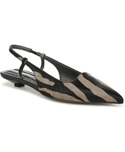 �t�����R�T���g ���f�B�[�X �V���[�Y �p���v�X Franco Sarto Women's Palmira Pointed Toe Slingback Pumps Mocha Grey Zebra Print Leather �O���[