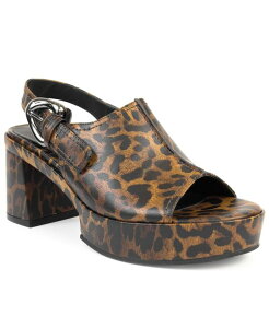 �G�A���\�[���Y ���f�B�[�X �V���[�Y �T���_�� �v���b�g�t�H�[�� Aerosoles Women's Zella Platform Sandal Glossy leopard faux leather �A�j�}��
