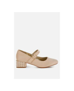 【送料無料】 ロンドンラグ レディース サンダル シューズ Sima Studded Mary Jane Pumps Women Light beige
