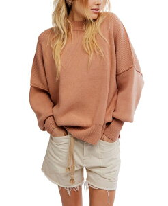�t���[�s�[�v�� ���f�B�[�X �A�E�^�[ �j�b�g�E�Z�[�^�[ Free People Easy Street Tunic Sweater Iced Chai